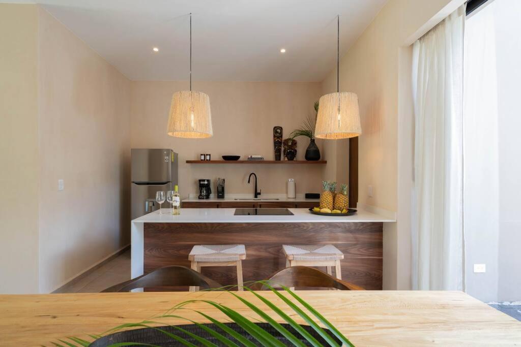 Apartamento Departamento Boho Chic, Alberca Privada , Centrico Tulum Exterior foto